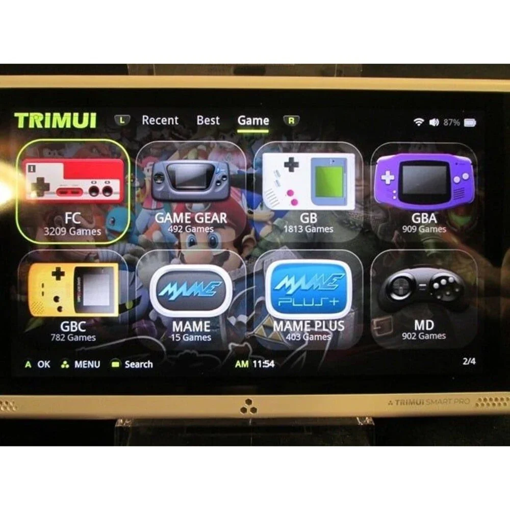 Handheld Retro Game System With Games
